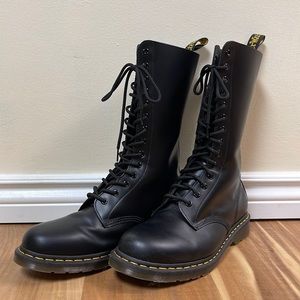 DR MARTENS 1914 Smooth Leather Tall Boots